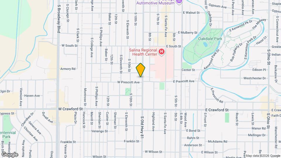 540 S 9th St Map and Location Details