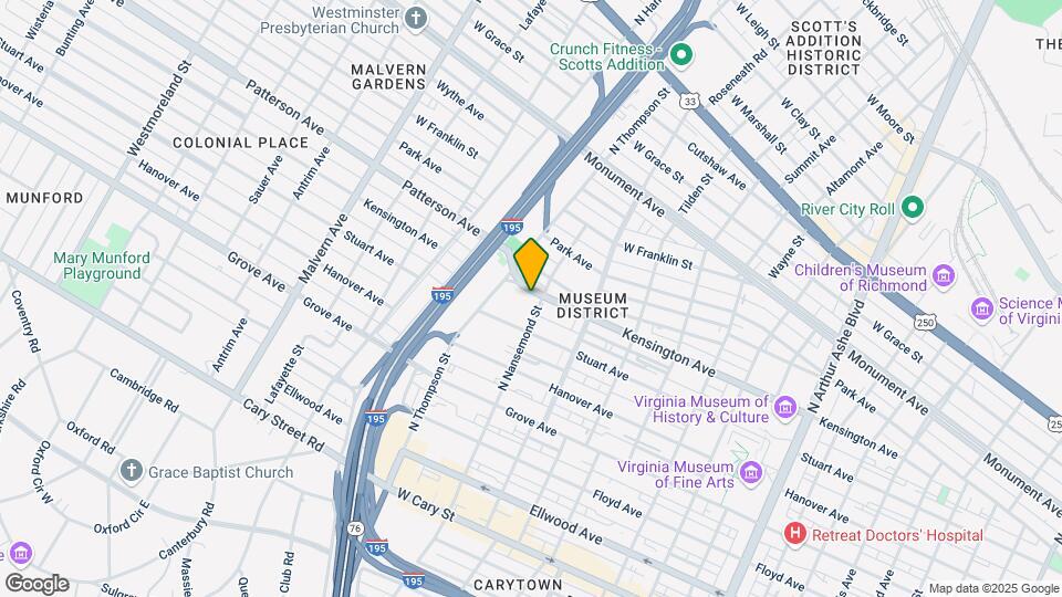 Kensington, Patterson Place and Grove Ave Map and Location Details