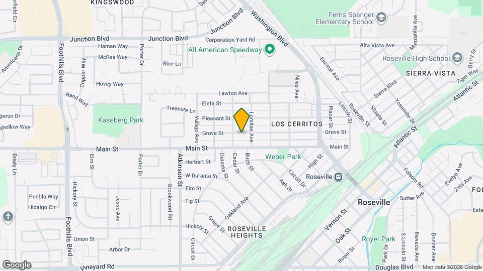 617 Grove St Map and Location Details