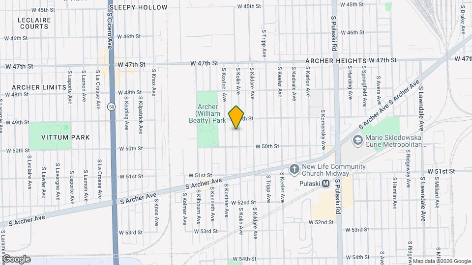 4928 S Kolin Ave, Unit 4928 S. Kolin Mapa y Detalles de la Ubicación