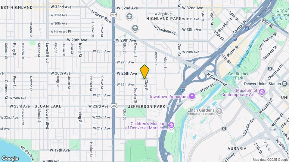 2517 Clay St Map and Location Details