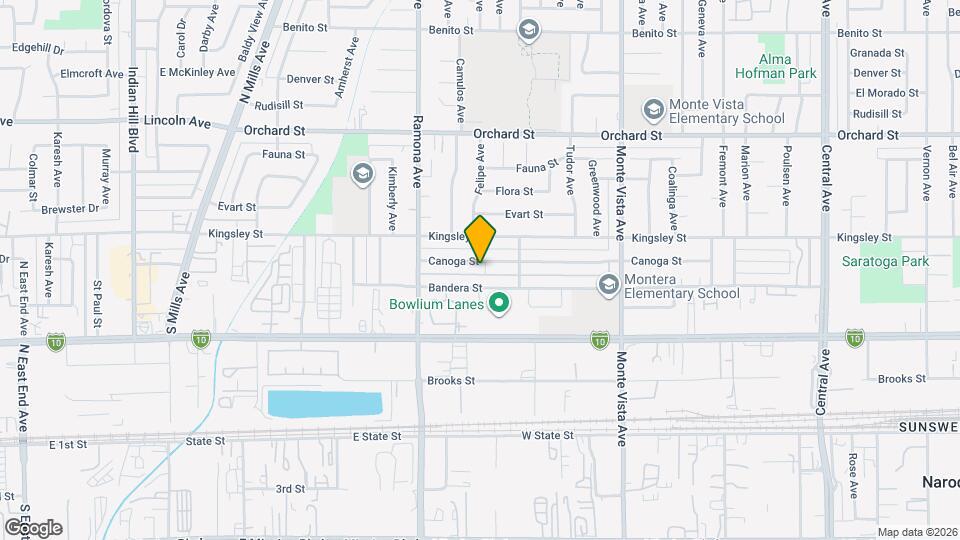 4613 Canoga St Map and Location Details