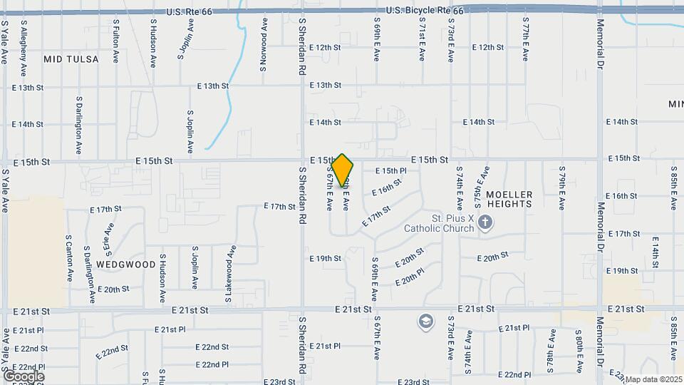 1544 S 68th E Ave Mapa y Detalles de la Ubicación