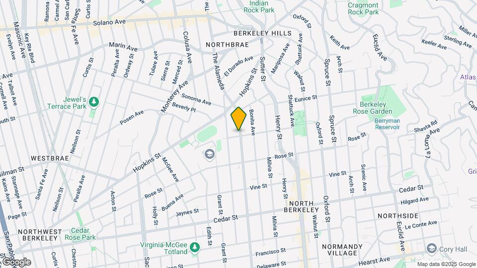 1845 Berryman St Map and Location Details