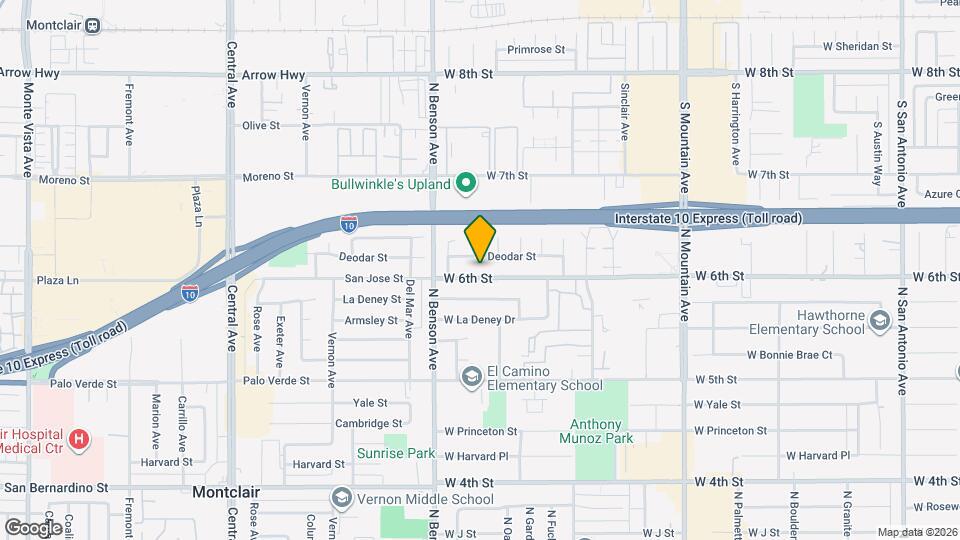 1456 W 6th St Map and Location Details