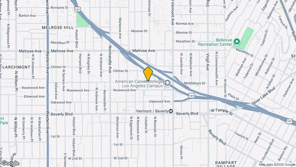 518 1/2 N Heliotrope Dr, Unit 518 1/2 Map and Location Details