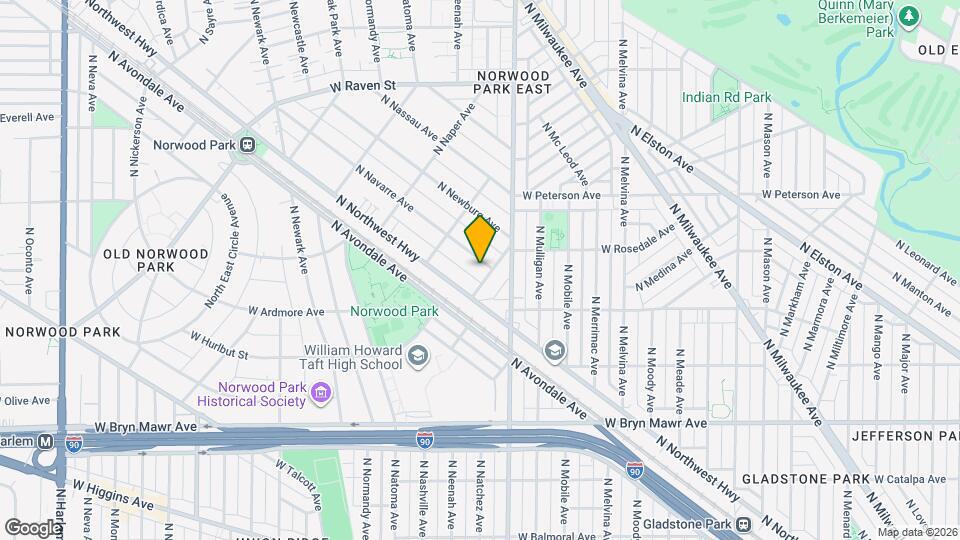 5808 N Navarre Ave Map and Location Details