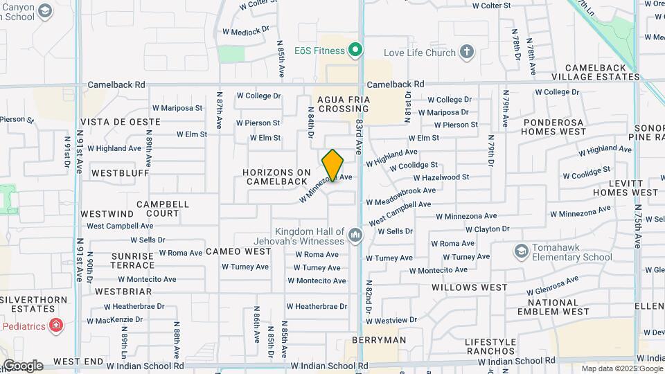 8334 W Baxter Dr Map and Location Details