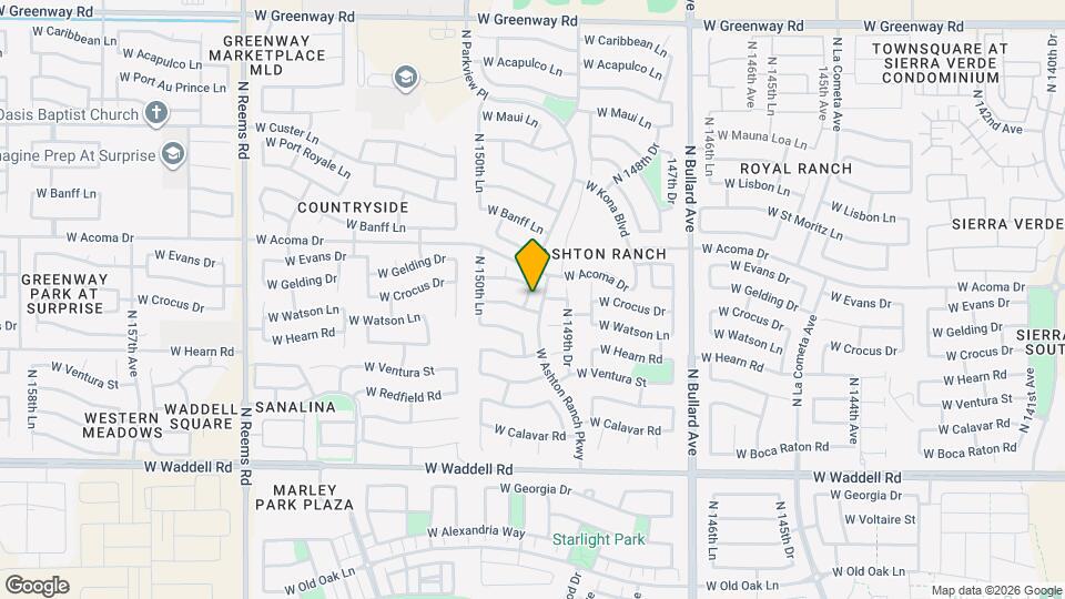 14409 N 150th Ave Mapa y Detalles de la Ubicación
