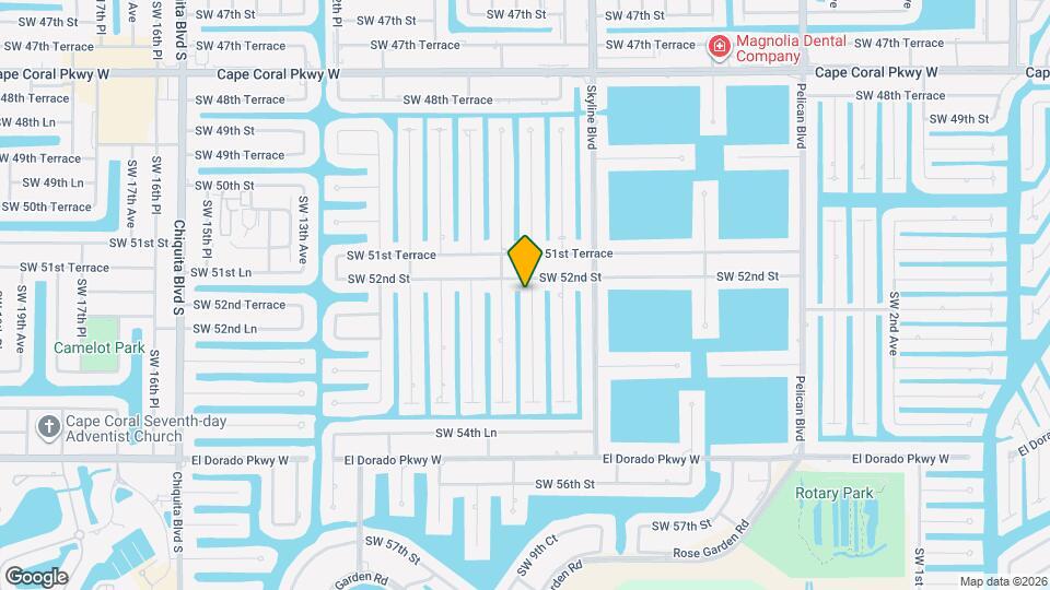 5208 SW 8th Ct Map and Location Details