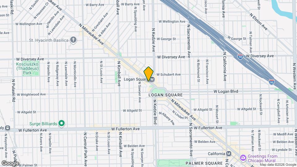 2620 N Milwaukee Ave Map and Location Details