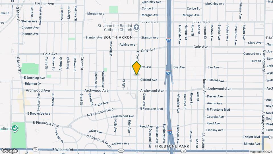 1230 Brown St Map and Location Details