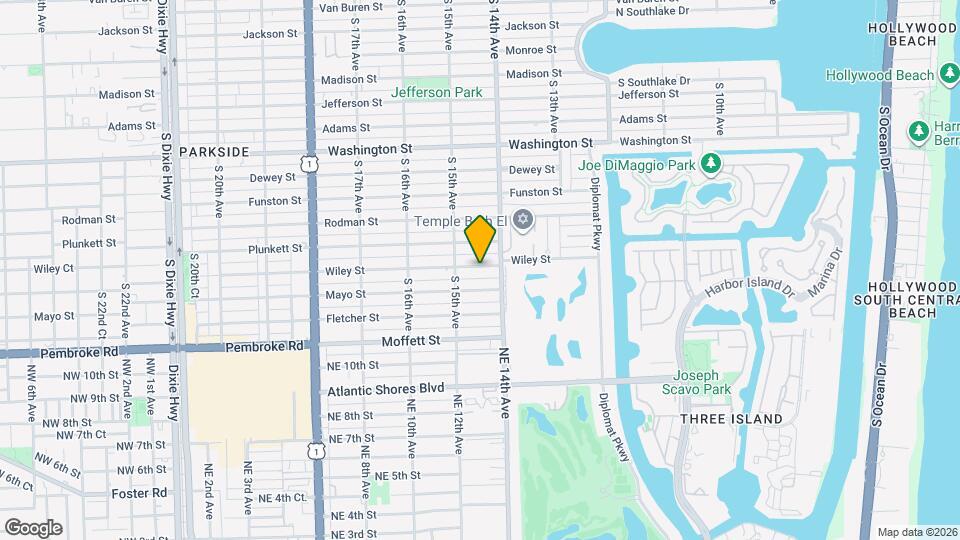 1418 Wiley St Mapa y Detalles de la Ubicación