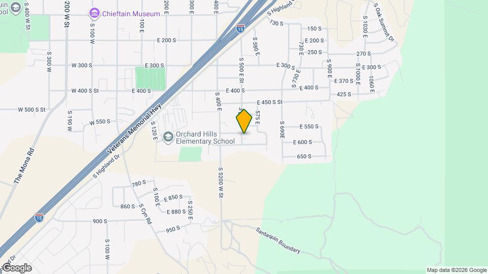 577 S 500 E St Map and Location Details