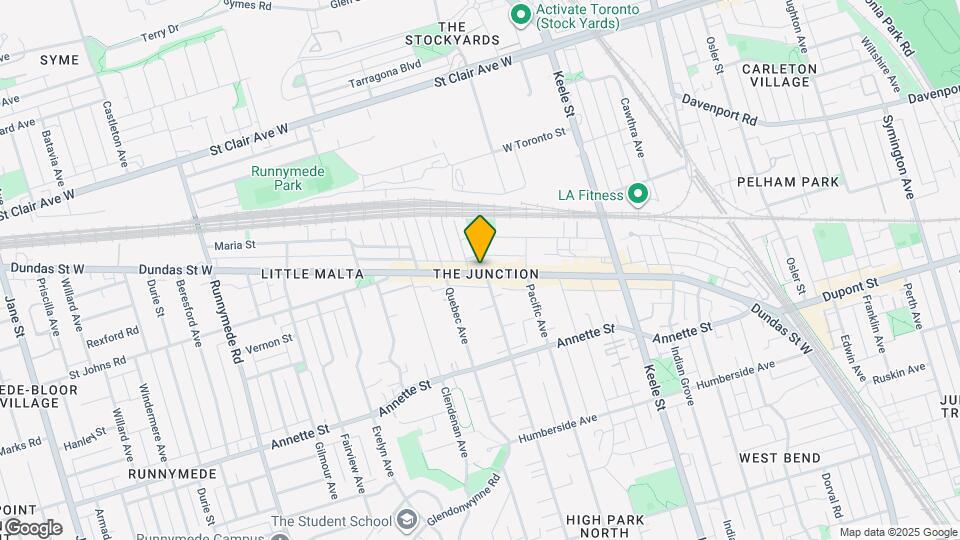 3038 Dundas St W Map and Location Details