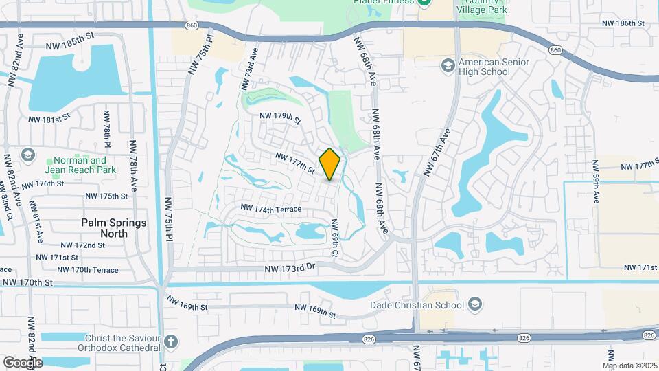6972 NW 179th St Map and Location Details