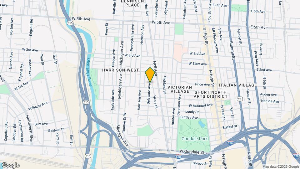 954 Delaware Ave Map and Location Details