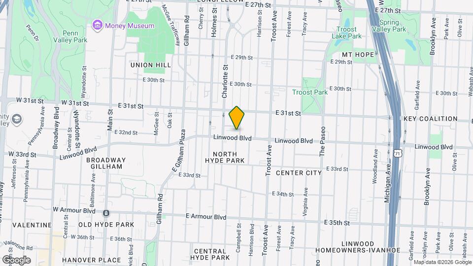 826 Linwood Blvd Mapa y Detalles de la Ubicación