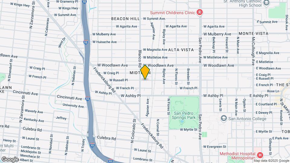1024 W Russell Pl, Unit A Map and Location Details
