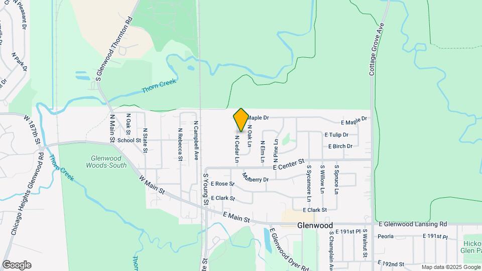 107 N Cedar Ln Map and Location Details