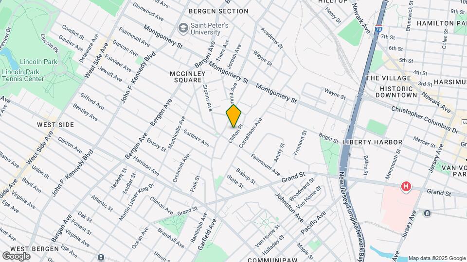 75A Clifton Pl Map and Location Details