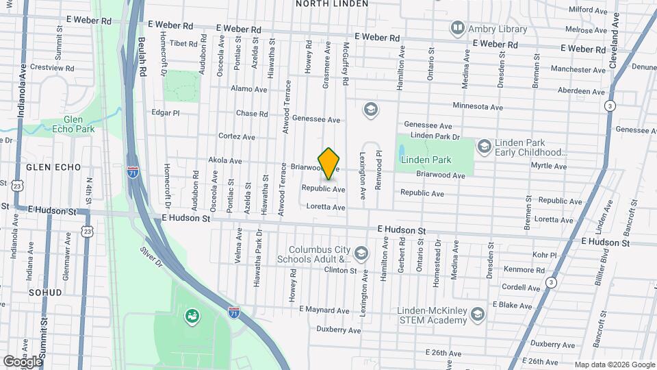 1046 Republic Ave Map and Location Details