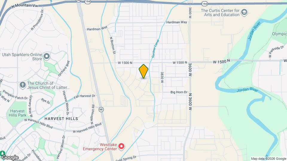 1384 Alder Wy Map and Location Details