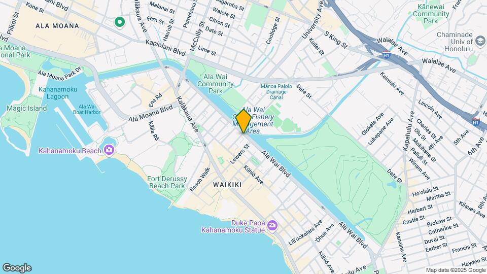 2215 Ala Wai Blvd Mapa y Detalles de la Ubicación