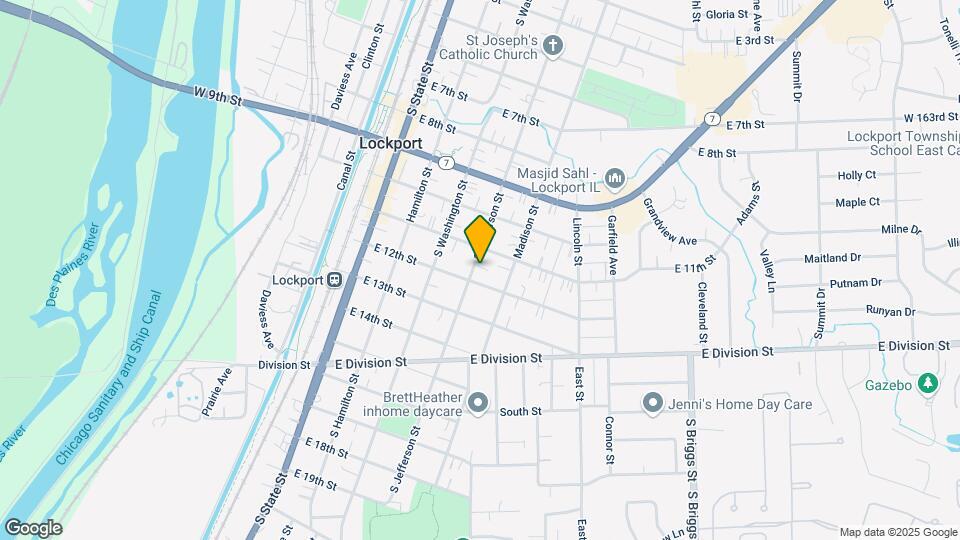 1120 S Jefferson St Map and Location Details
