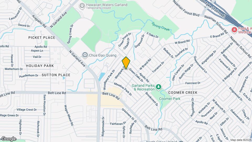 2925 Brookcrest Dr Map and Location Details