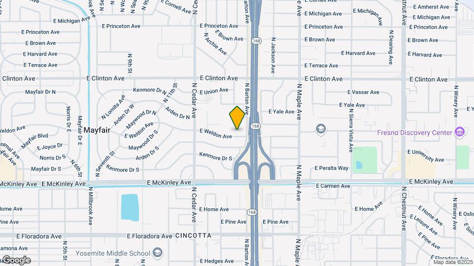 4459 E Weldon Ave Map and Location Details