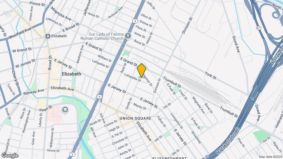 859 Lafayette St Map and Location Details