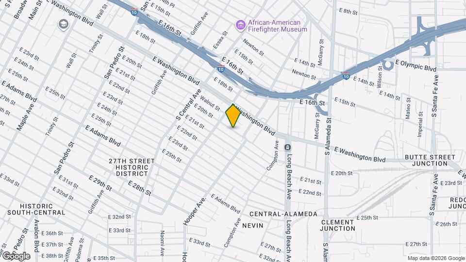 1444 E 20th St Map and Location Details