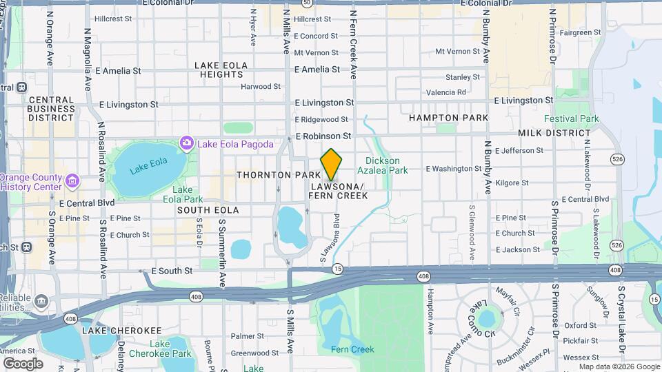 1411 E Central Blvd Map and Location Details