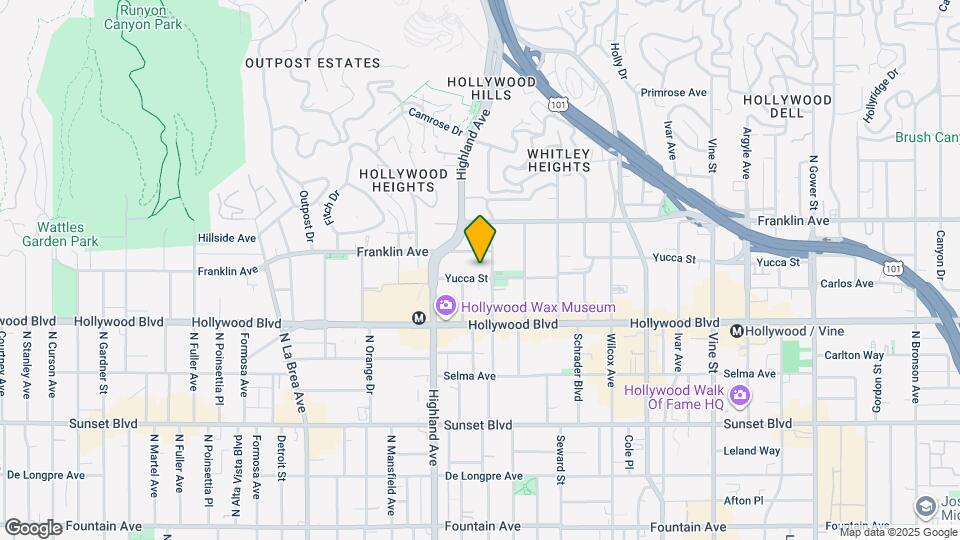 6711 Yucca St Map and Location Details