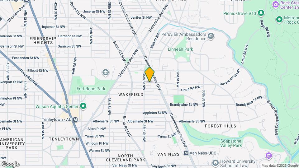 3524 Davenport St NW Map and Location Details