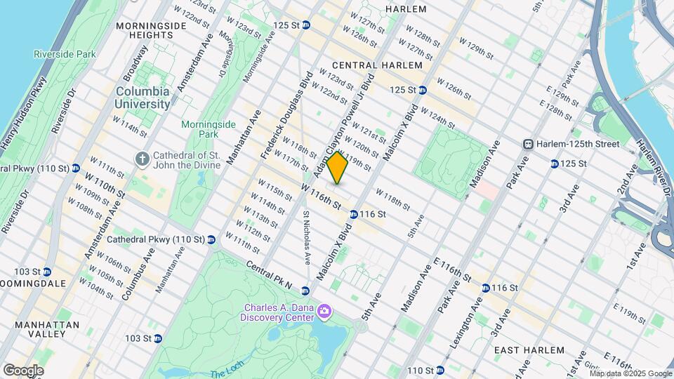 136 W 117th St, Unit 3 Map and Location Details