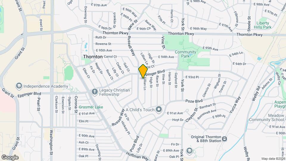 9301 Lillian Ln Map and Location Details