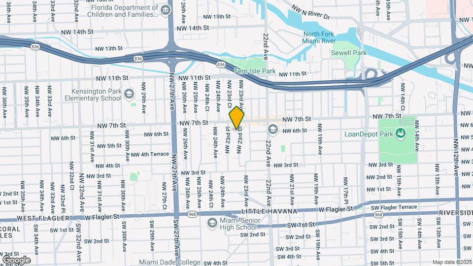 544 NW 23rd Ct Map and Location Details