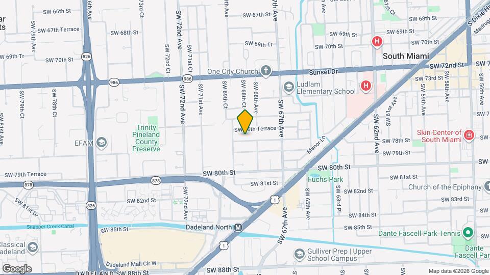 6851 SW 77th Terrace Map and Location Details