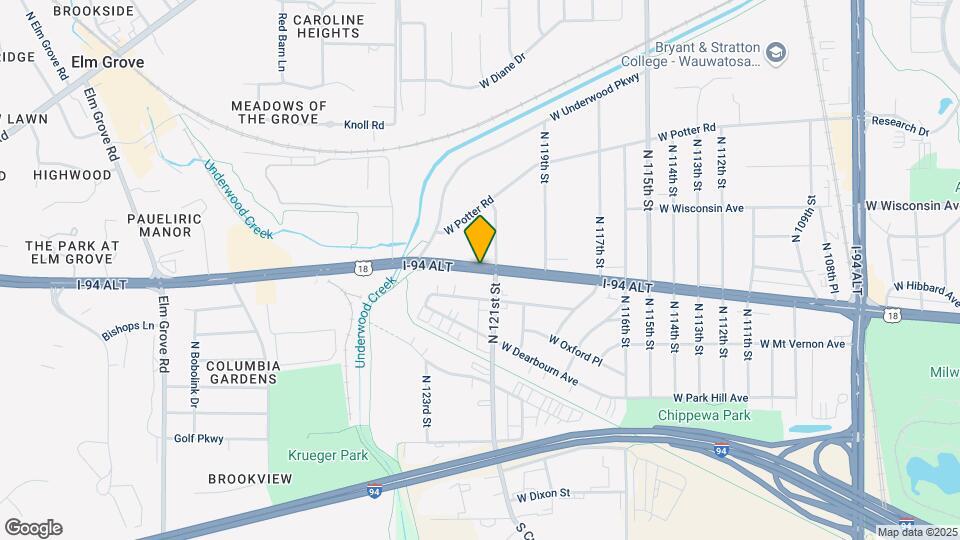 12117 W Bluemound Rd Map and Location Details