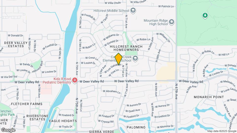 7205 W Los Gatos Dr Mapa y Detalles de la Ubicación