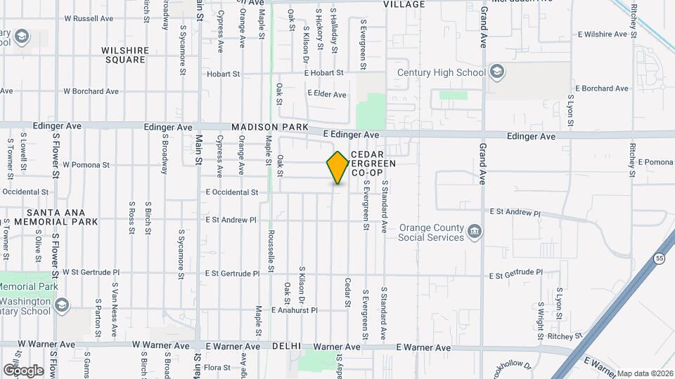 901 E Occidental St Map and Location Details