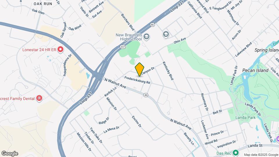 1190 Fredericksburg Rd Map and Location Details