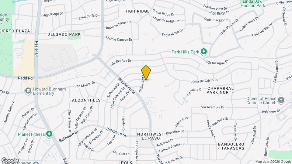 926 Agua Caliente Dr Map and Location Details