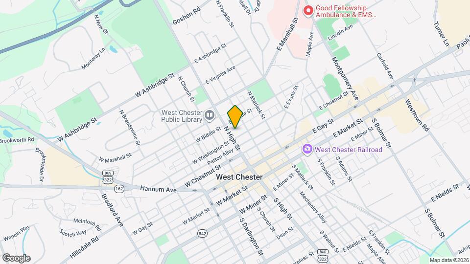 311 N High St, Unit Front Apartment Mapa y Detalles de la Ubicación