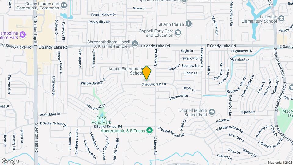 562 Shadowcrest Ln Map and Location Details