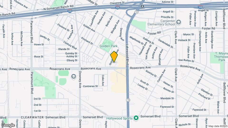 8809 Rosecrans Ave Map and Location Details