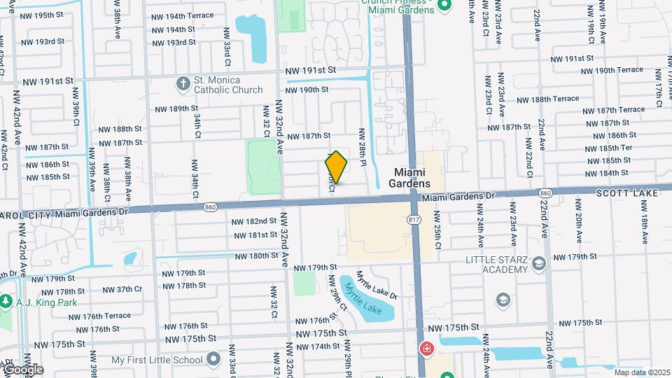 2930 NW 184th St Map and Location Details