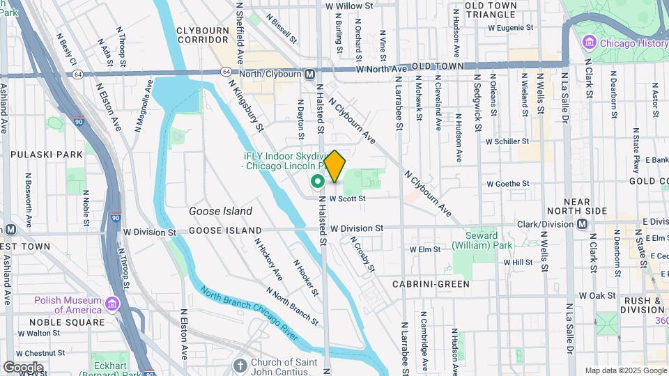 757 W Evergreen Ave Map and Location Details